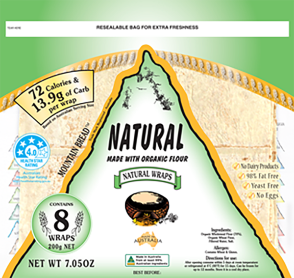 Natural (Organic) Mountain Bread