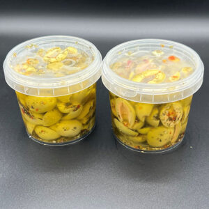 Green Split Marinated Olives
