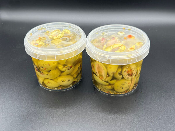 Green Split Marinated Olives