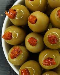 Olives filled with Sun Dried Tomato