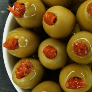 Olives filled with Sun Dried Tomato