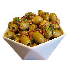 Green Pitted Olives Marinated