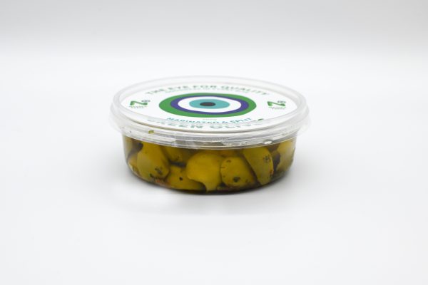 Marinated Split Green Olives